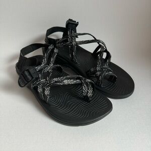Women’s Black and White Patterned Z/Volv X2 Sandals Size 10